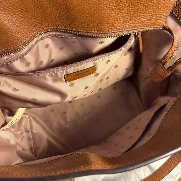 Kate Spade Brown Leather Tote Bag - Picture 2 of 2